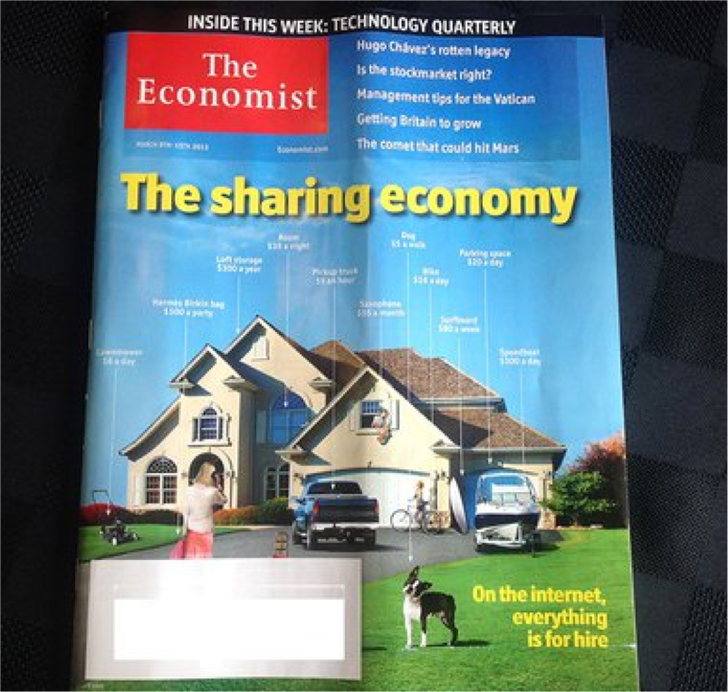 The Economist's Cover on the Sharing Economy