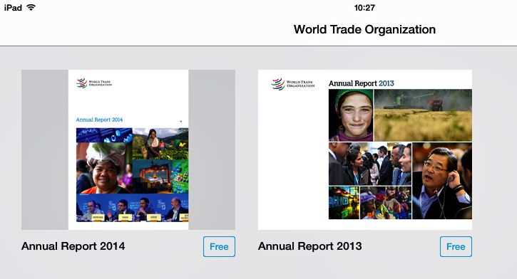 WTO annual reports