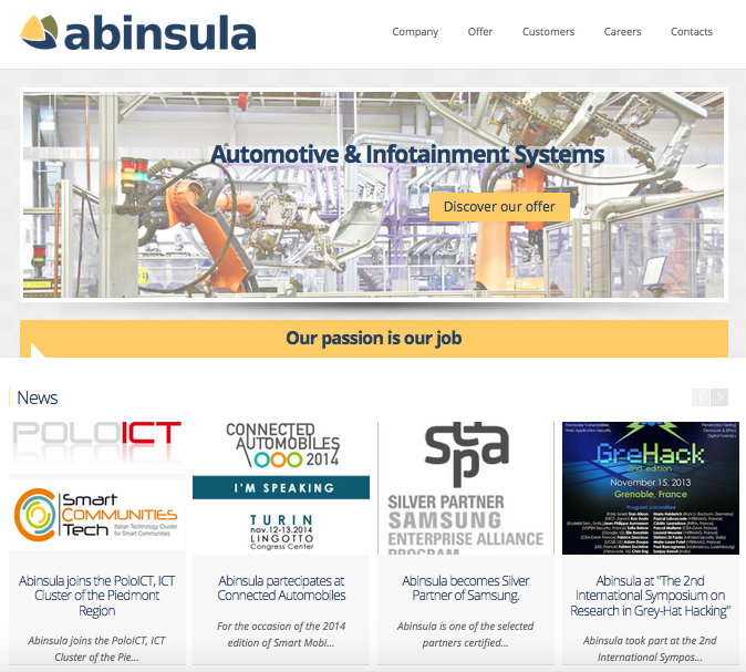 Abinsula website