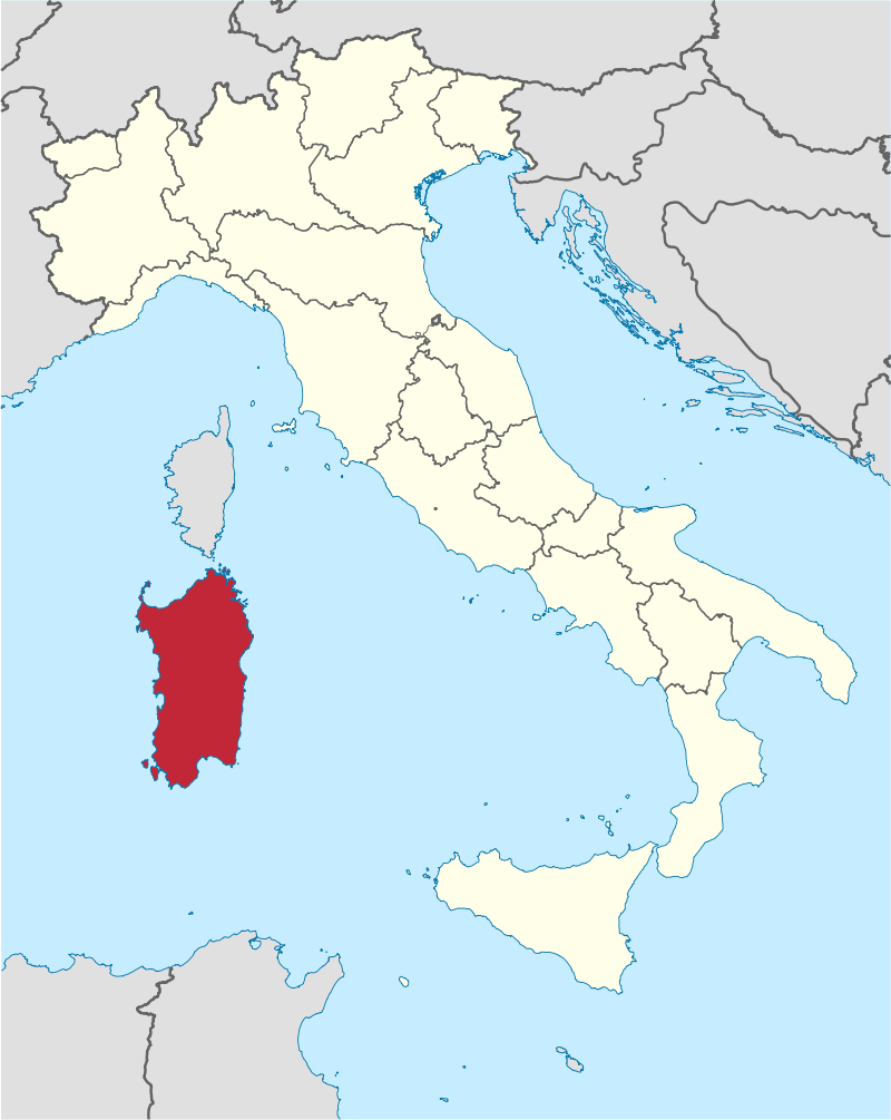 Sardinia map Wikipedia