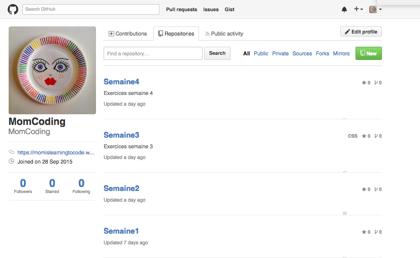 Momcoding Github Profile