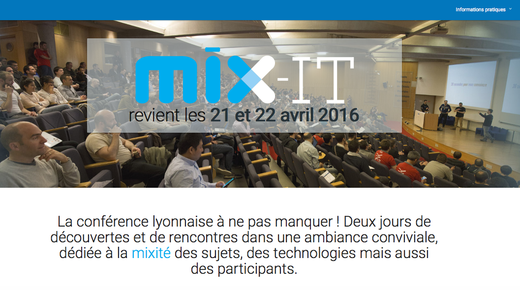 Mix-IT conférence, Lyon